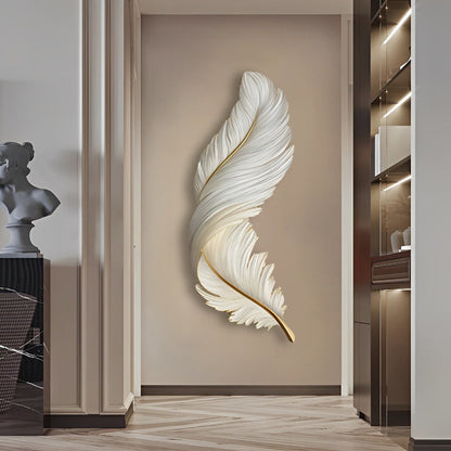 Applique murale LED Plume sculptée