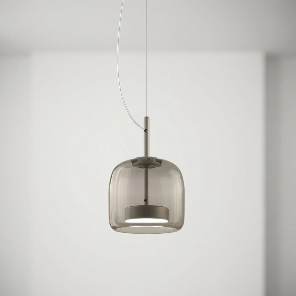 Suspension tambour en verre teinté