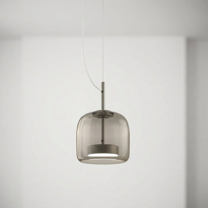 Suspension tambour en verre teinté