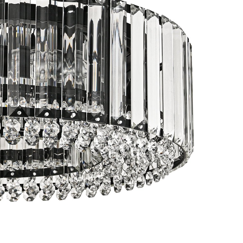 Plafonnier glamour en cristal sculpté