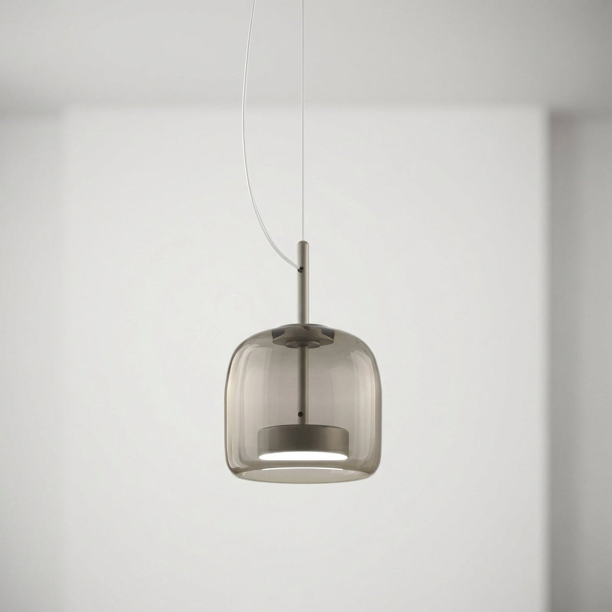 Suspension en verre teinté nordique Lumira