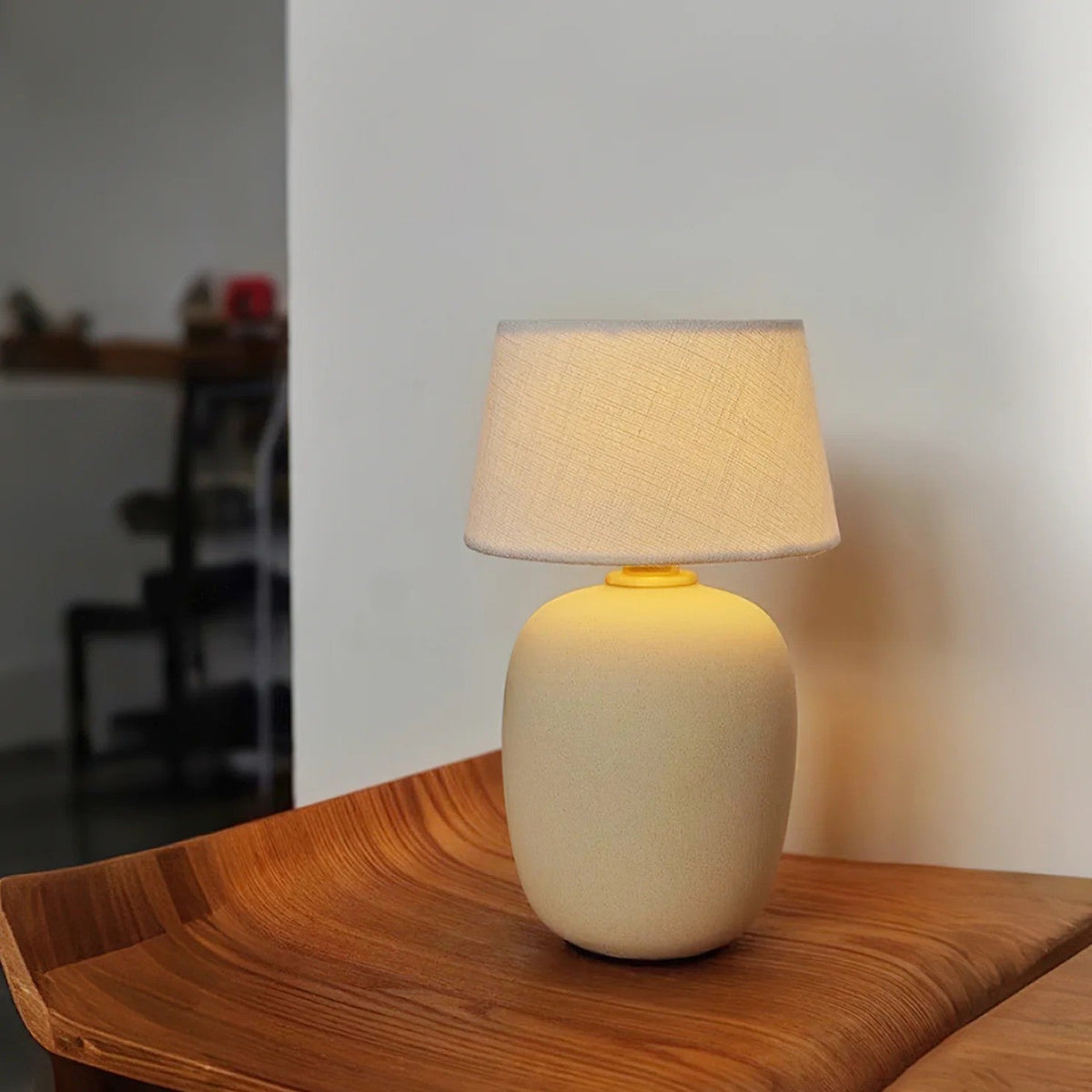 Lampe de table scandinave Halvorn en céramique