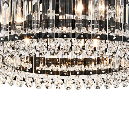 Plafonnier glamour en cristal sculpté