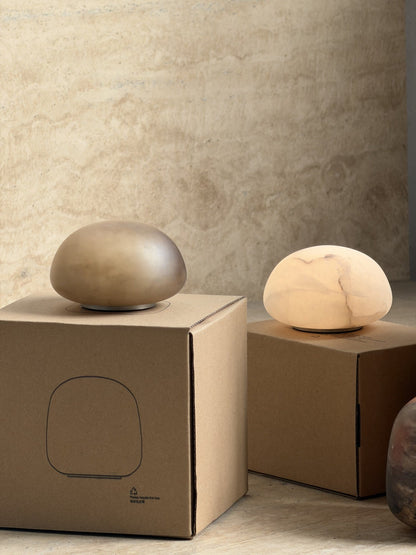 Lampe de table minimaliste en albâtre Alvane