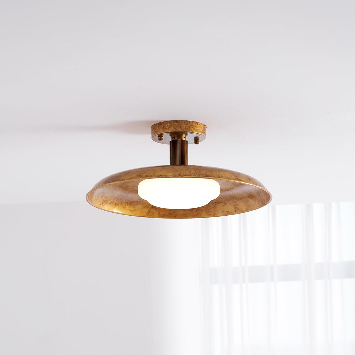 Plafonnier rond extra-large affleurant