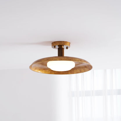 Plafonnier rond extra-large affleurant