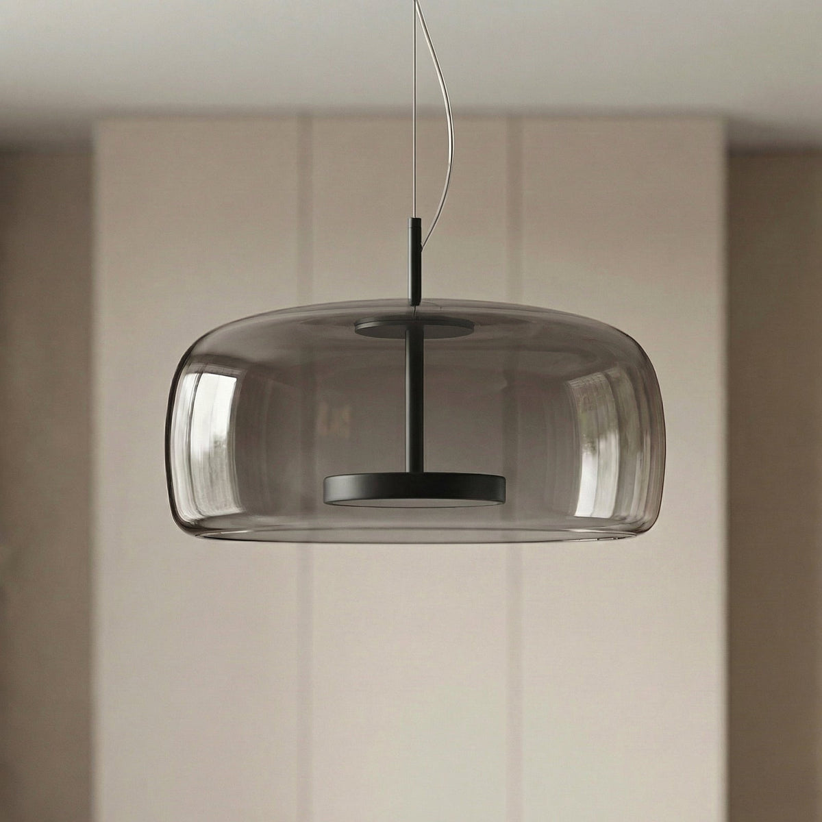 Suspension en verre teinté nordique Lumira