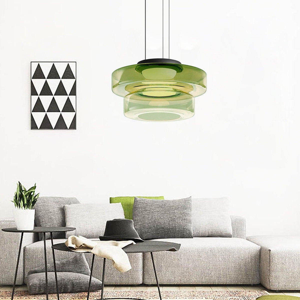 Suspension à disques en verre superposés