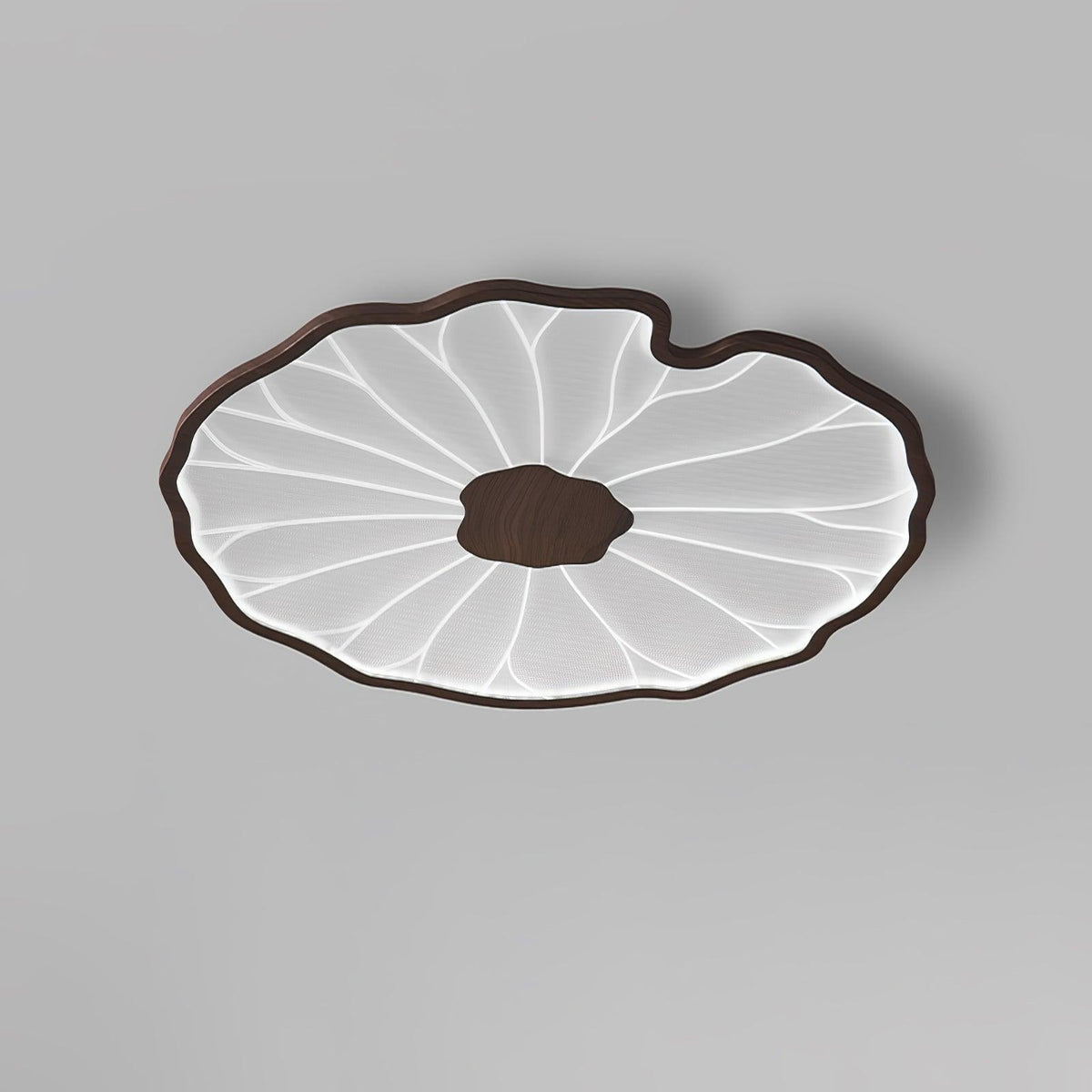 Plafonnier effet grain de bois Waterlily