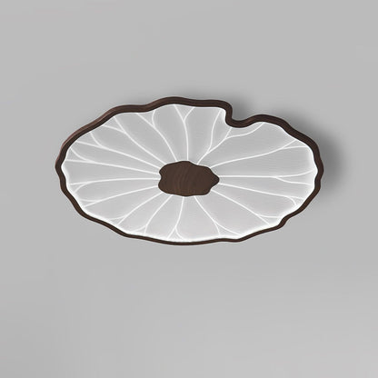 Plafonnier effet grain de bois Waterlily