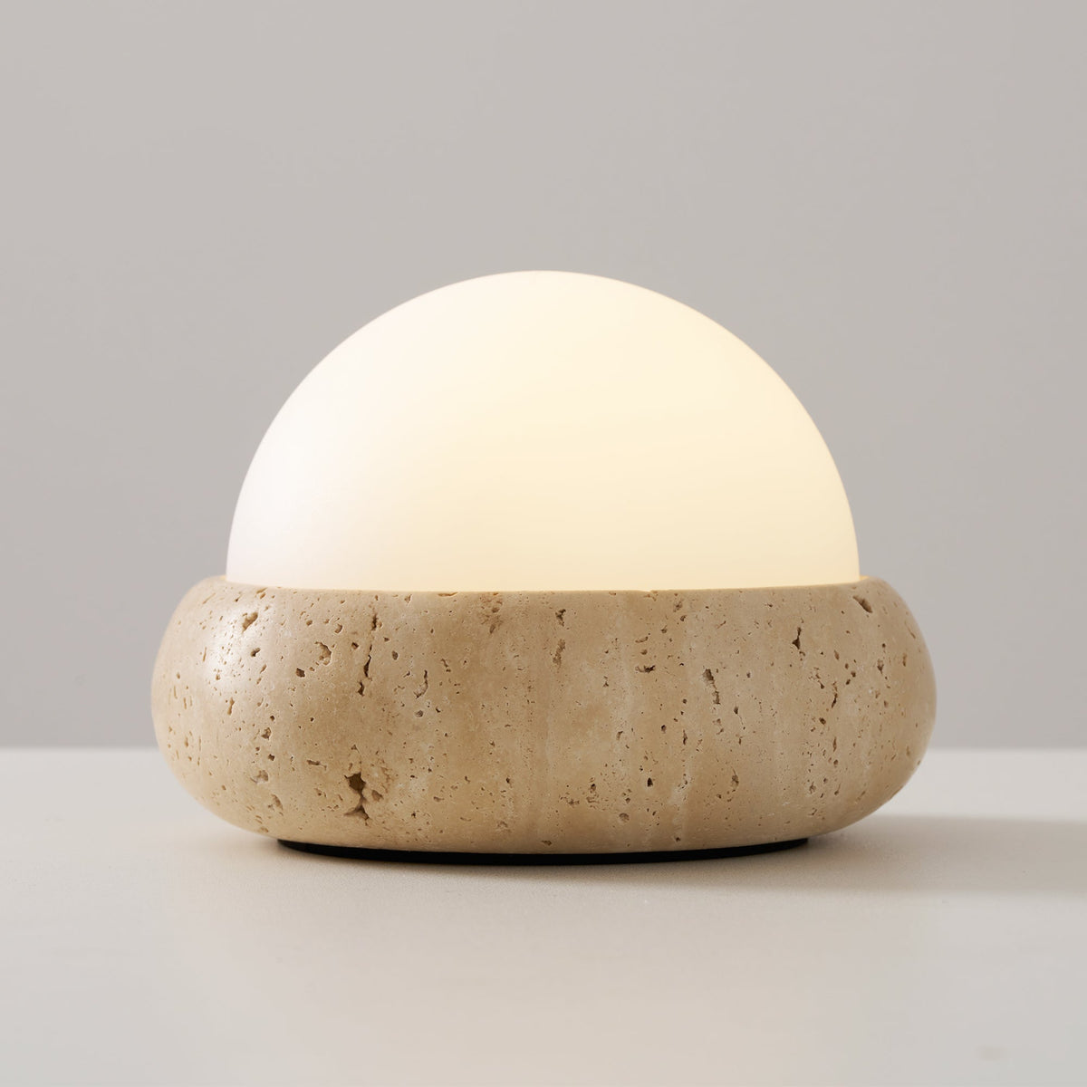 Lampe de table Wabi-Sabi en travertin Orlando