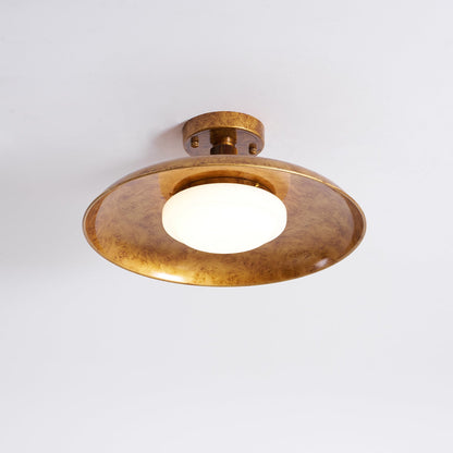 Plafonnier rond extra-large affleurant