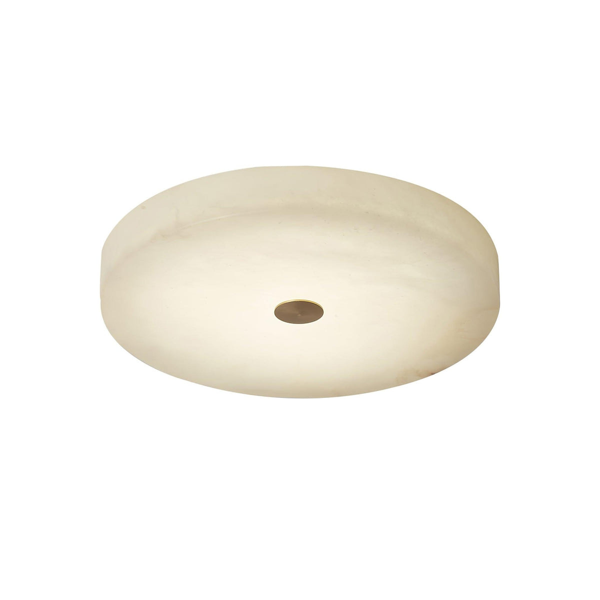 Plafonnier affleurant rond en albâtre