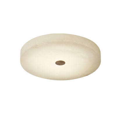 Plafonnier affleurant rond en albâtre
