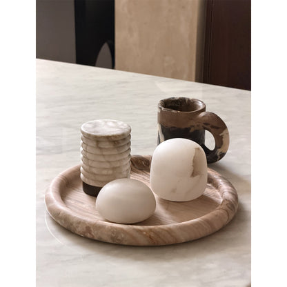 Lampe de table minimaliste en albâtre Alvane