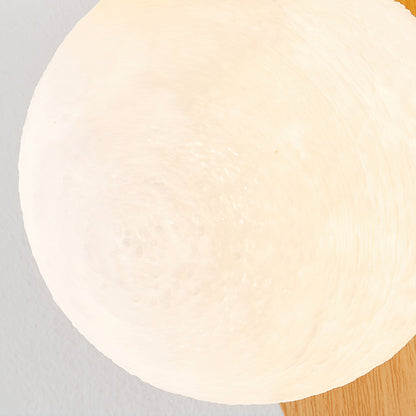 Applique murale globe minimaliste en bois Velmara