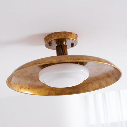 Plafonnier rond extra-large affleurant