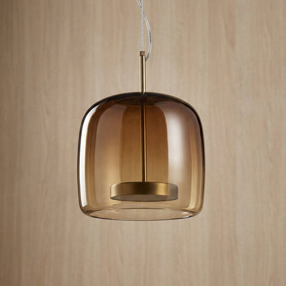 Suspension en verre teinté nordique Lumira