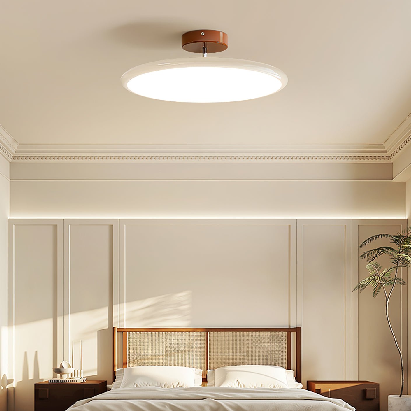 Plafonnier affleurant réglable en acrylique