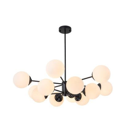 Lustre sphérique Spunik en opale
