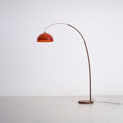 Lampadaire en noyer arqué Halberon