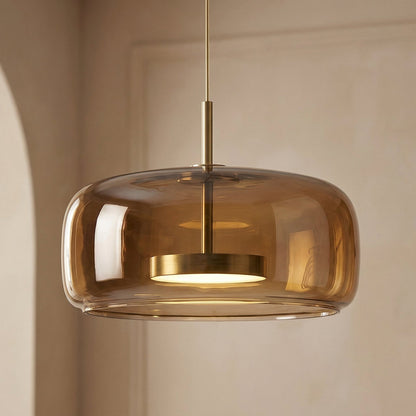 Suspension en verre teinté nordique Lumira