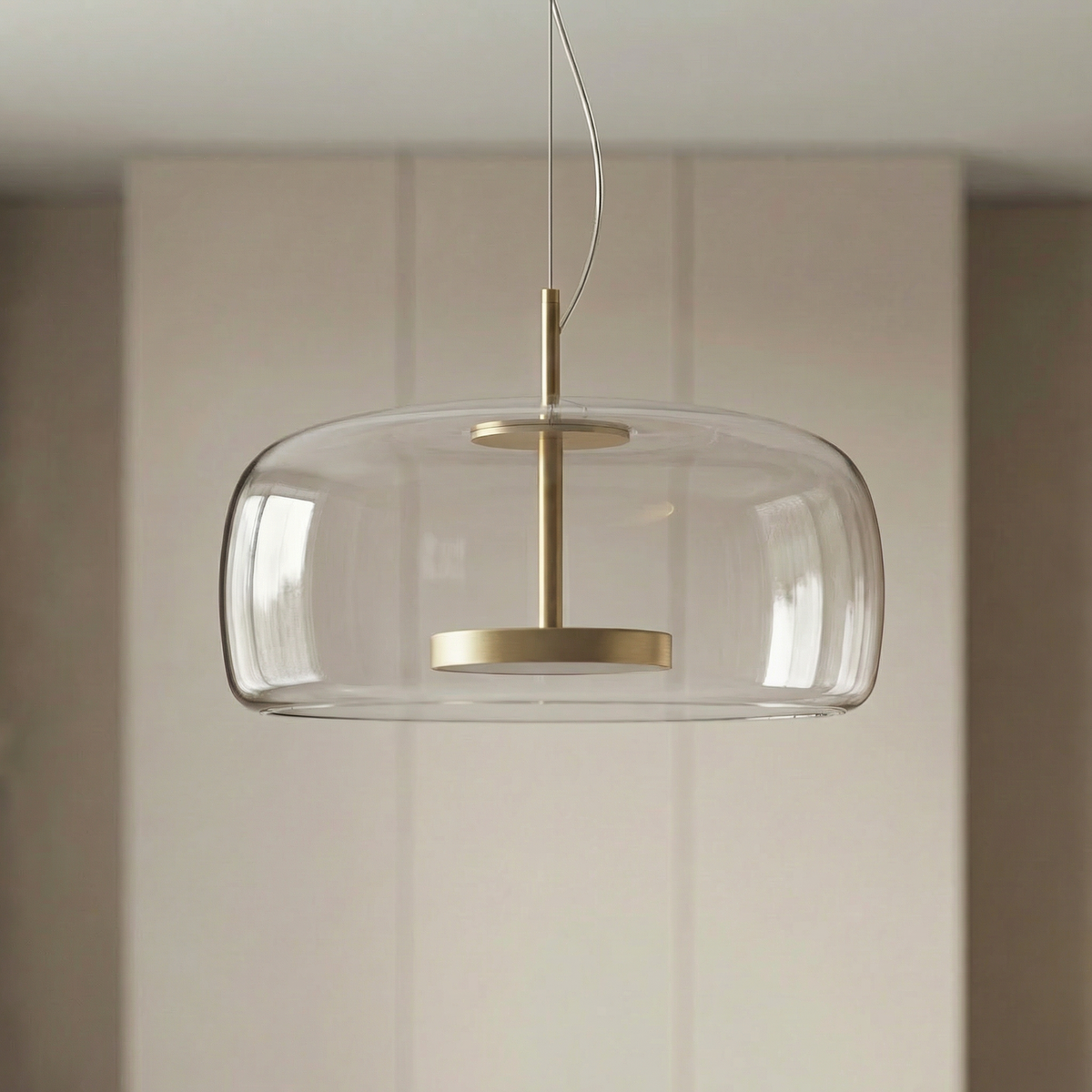 Suspension en verre teinté nordique Lumira