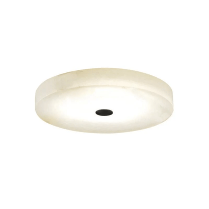 Plafonnier affleurant rond en albâtre