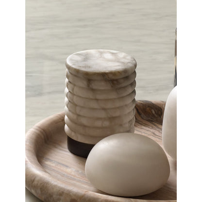Lampe de table minimaliste en albâtre Alvane