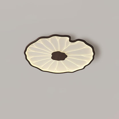 Plafonnier effet grain de bois Waterlily
