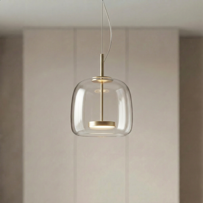 Suspension en verre teinté nordique Lumira