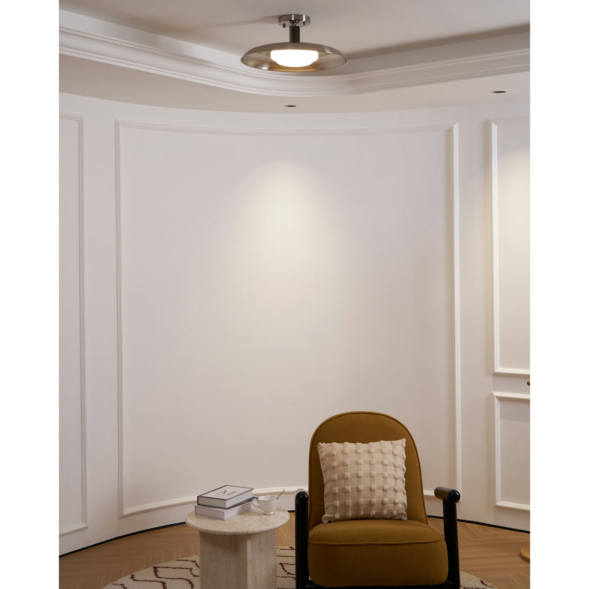 Plafonnier rond extra-large affleurant
