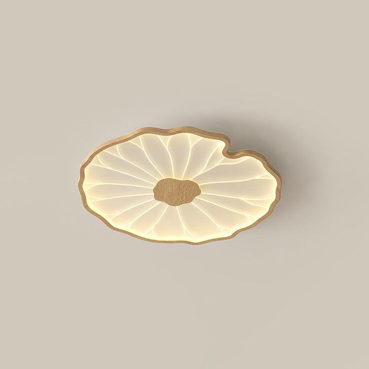 Plafonnier effet grain de bois Waterlily