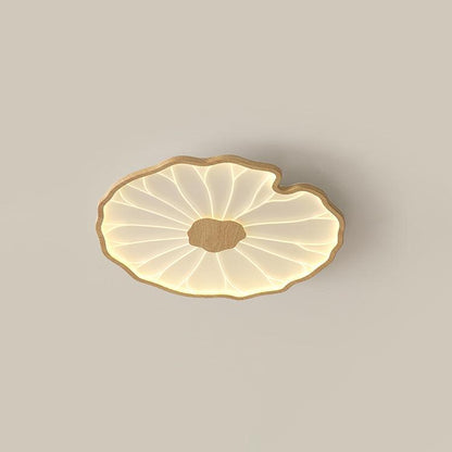 Plafonnier effet grain de bois Waterlily