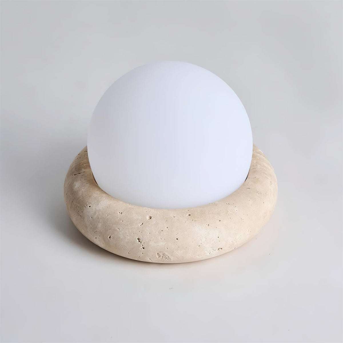 Lampe de table Wabi-Sabi en travertin Orlando