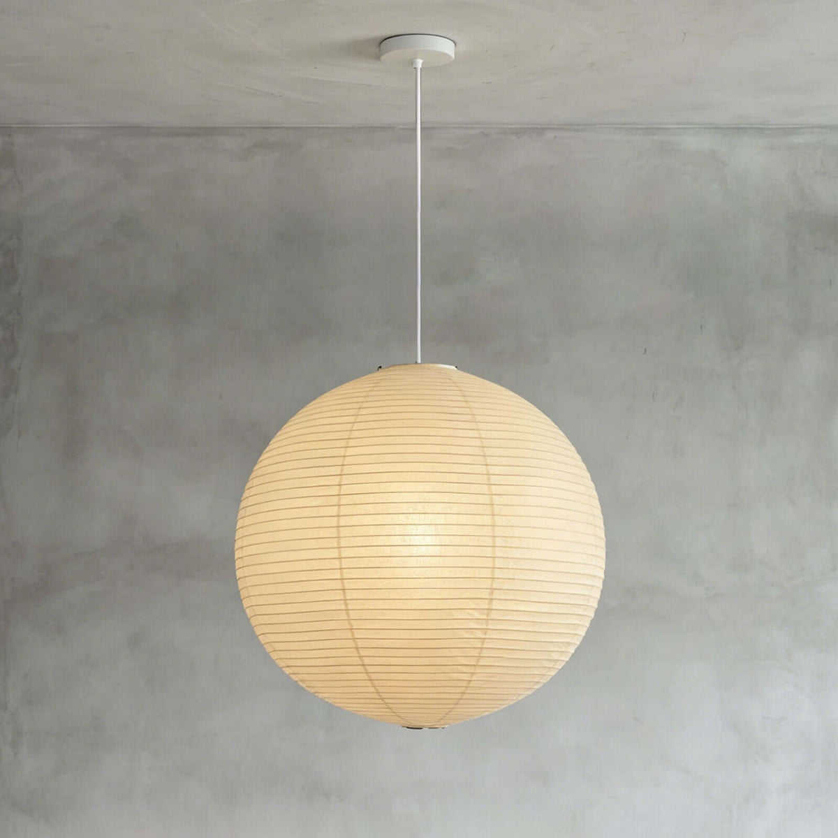 Suspension globe en papier washi
