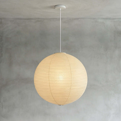 Suspension globe en papier washi