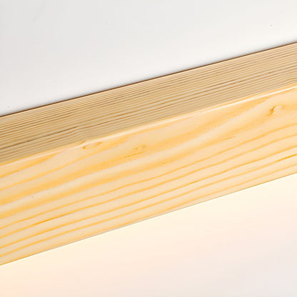 Applique murale linéaire fine en bois