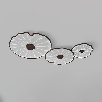 Plafonnier effet grain de bois Waterlily