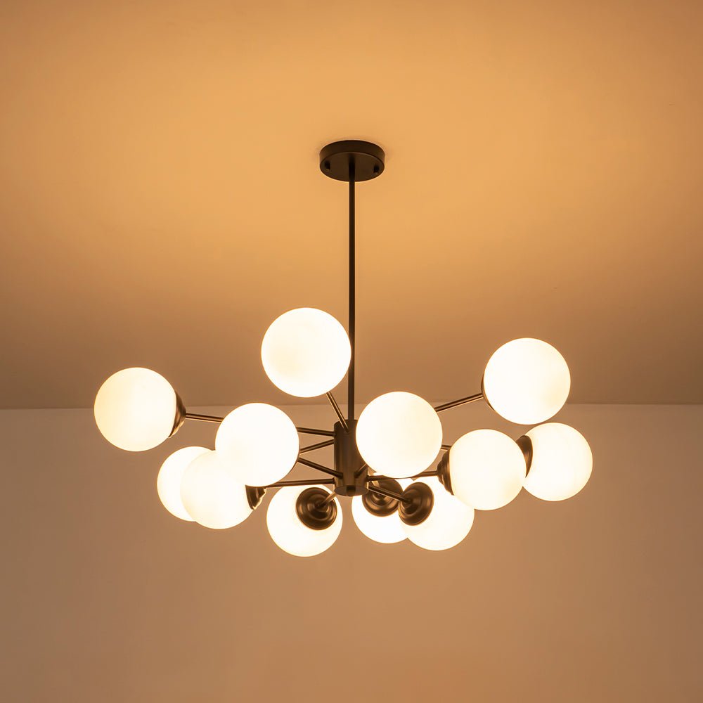 Lustre sphérique Spunik en opale