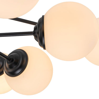 Lustre sphérique Spunik en opale