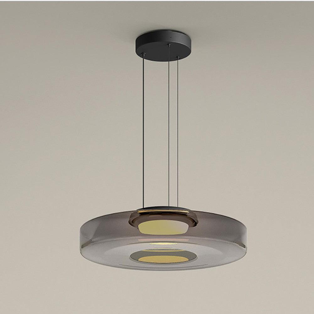 Suspension à disques en verre superposés