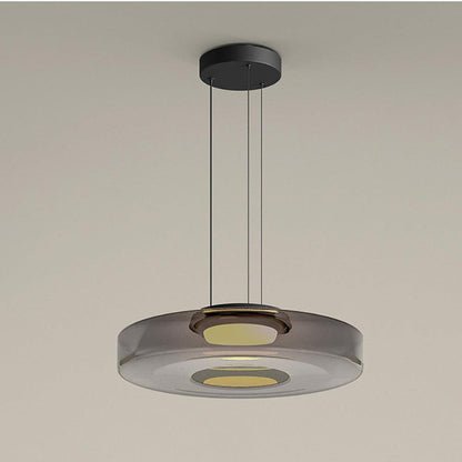 Suspension à disques en verre superposés