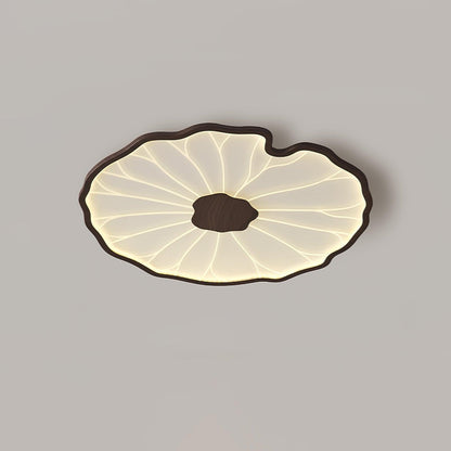 Plafonnier effet grain de bois Waterlily