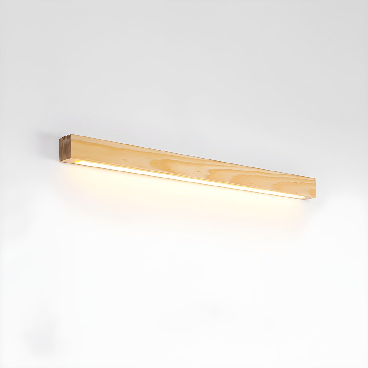 Applique murale linéaire fine en bois