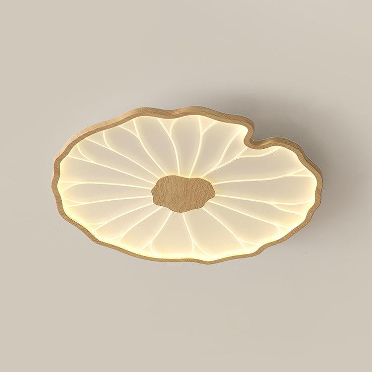 Plafonnier effet grain de bois Waterlily