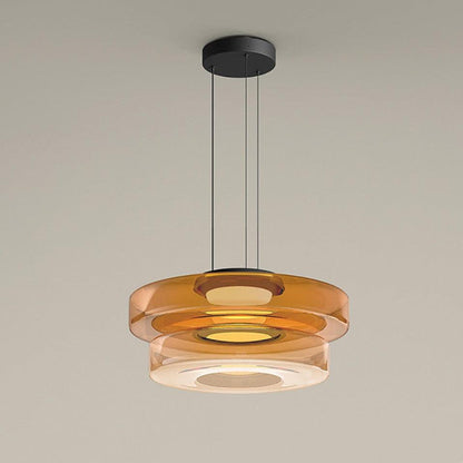 Suspension à disques en verre superposés