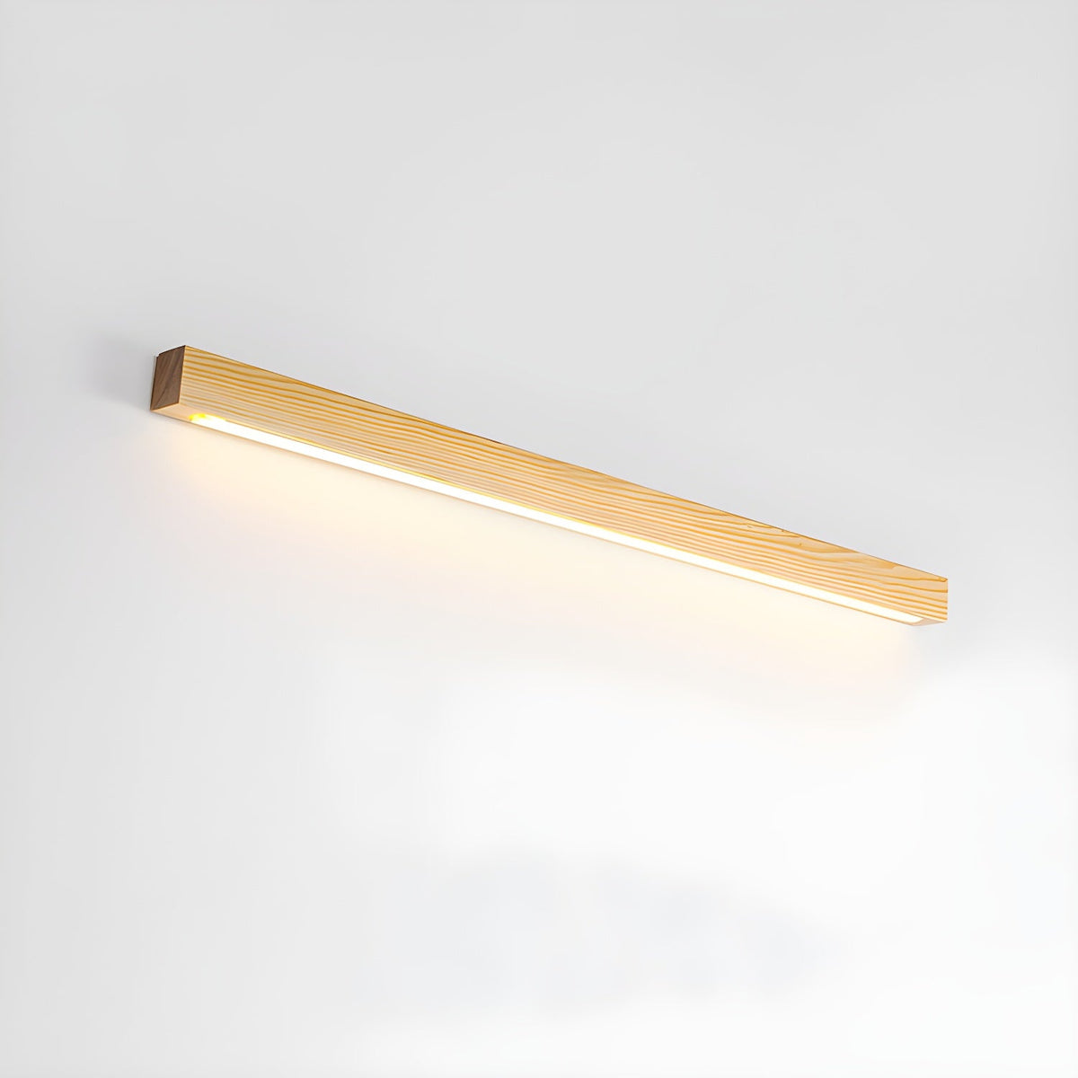 Applique murale linéaire fine en bois