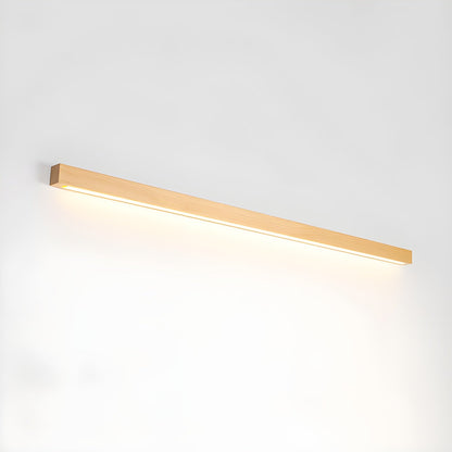 Applique murale linéaire fine en bois