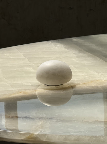 Lampe de table minimaliste en albâtre Alvane